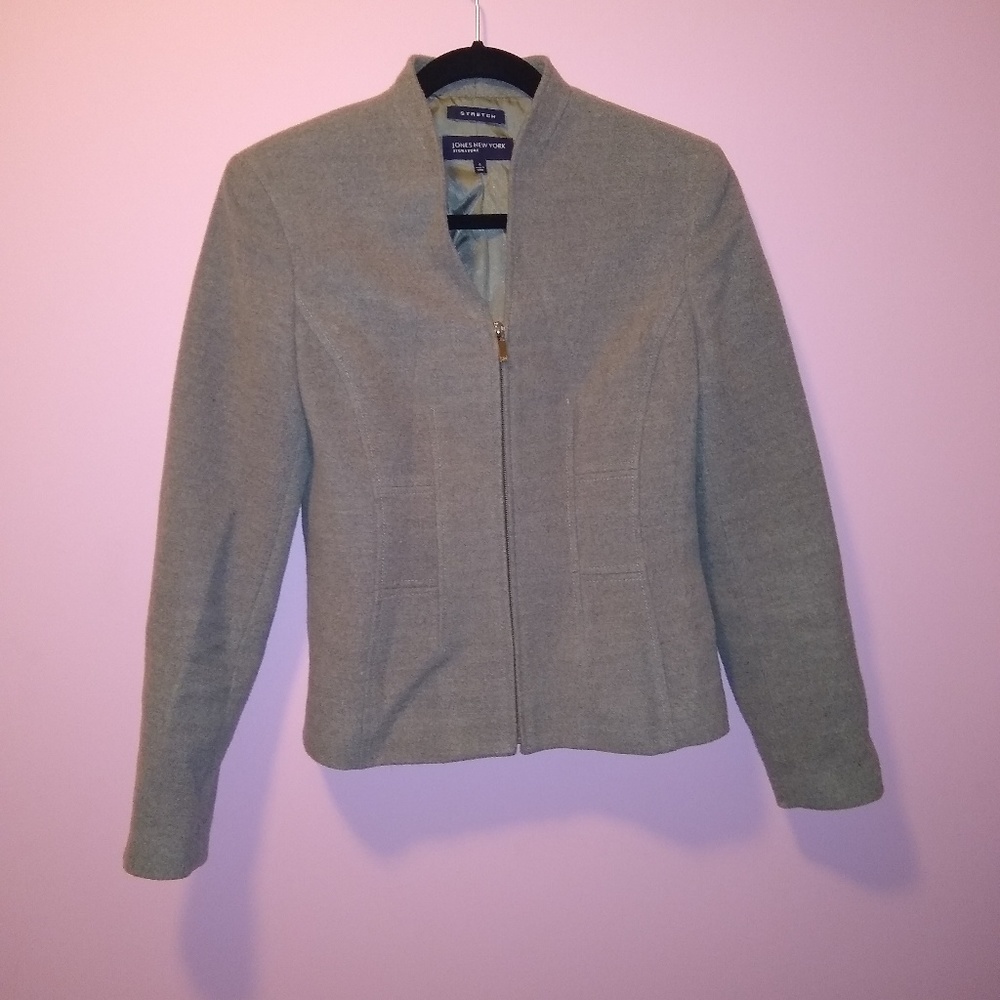 SOLD- NWOT Jones New York Fitted Zip Suit Jacket - Picture 1 of 8